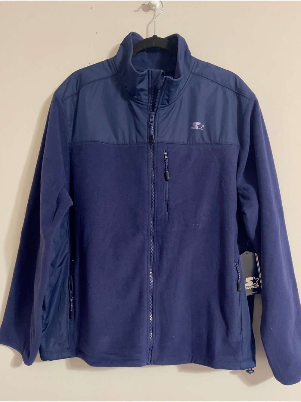 Vintage 90’s Starter Mens Performance Fleece Jacket XL Navy Gorpcore Outdoor